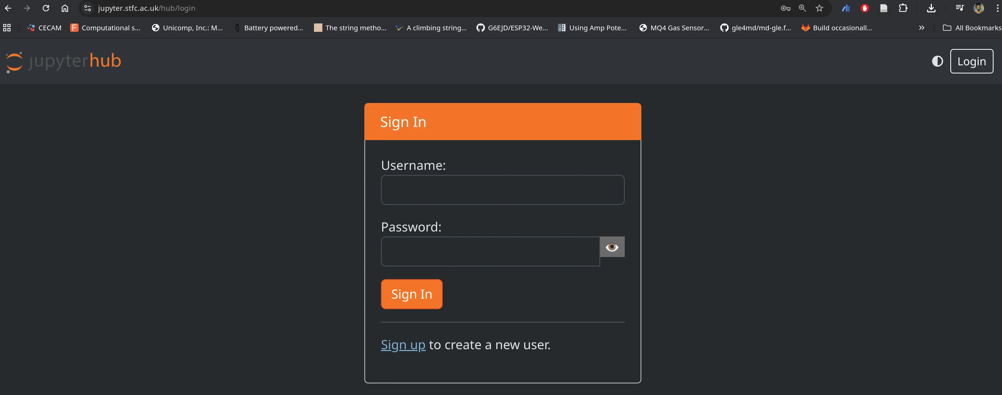 landing page