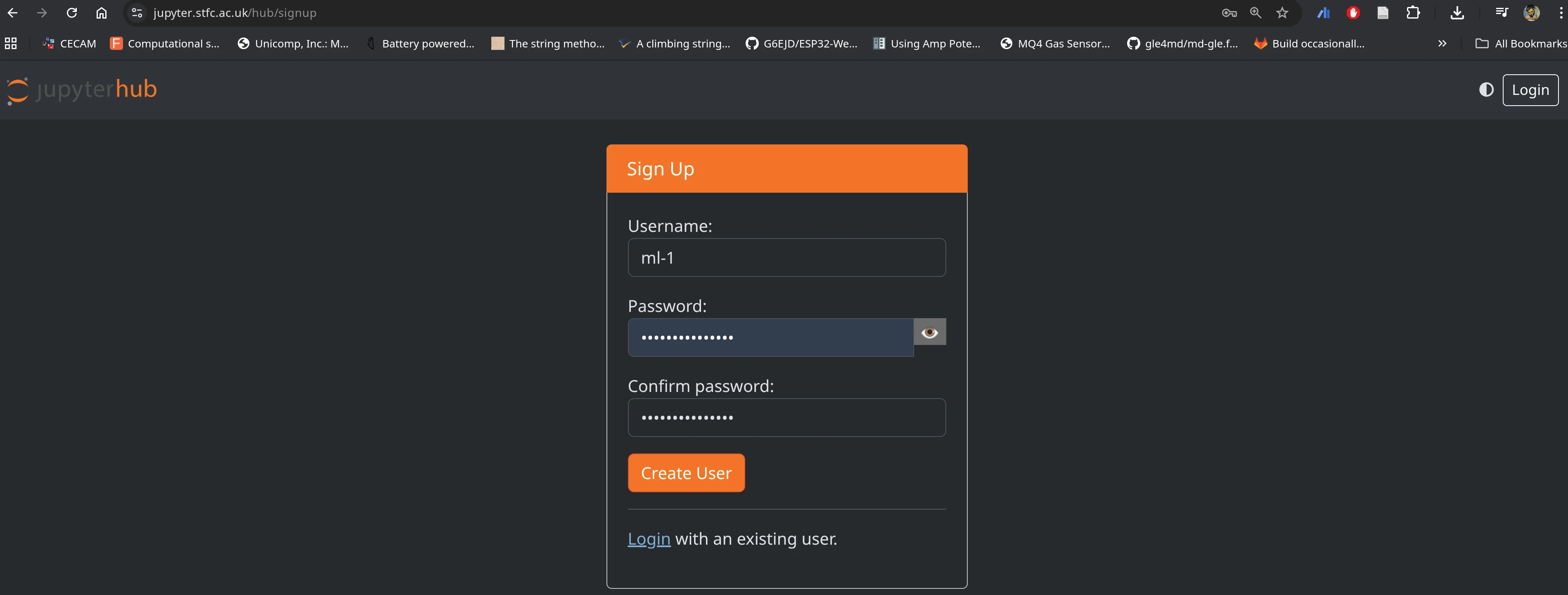 landing page