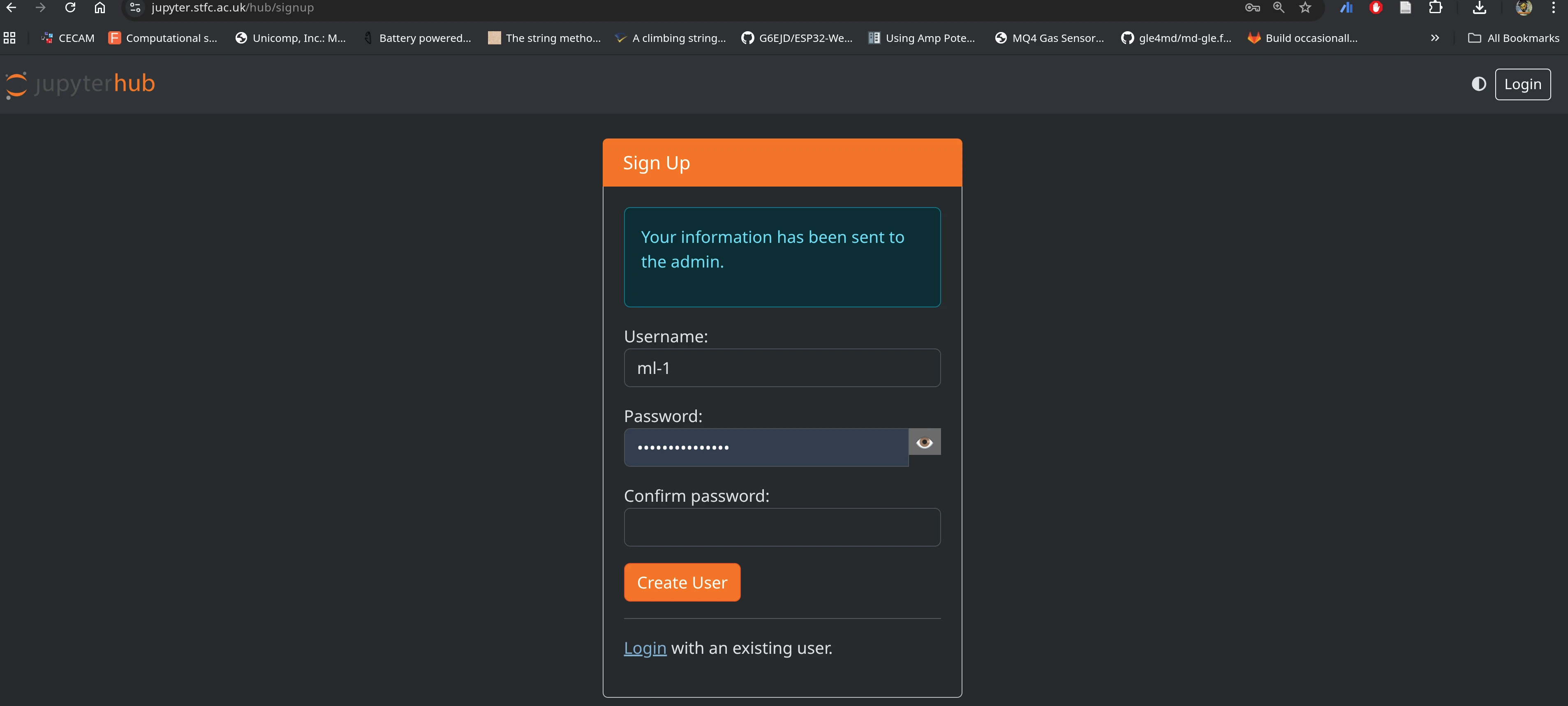 landing page