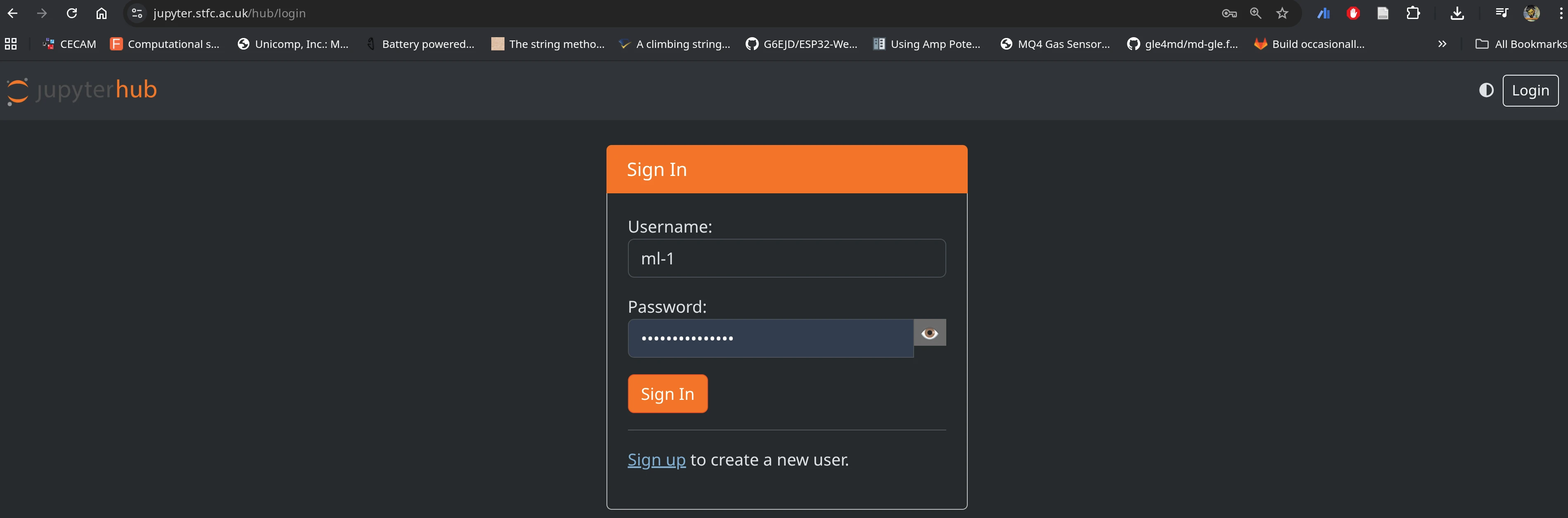 landing page