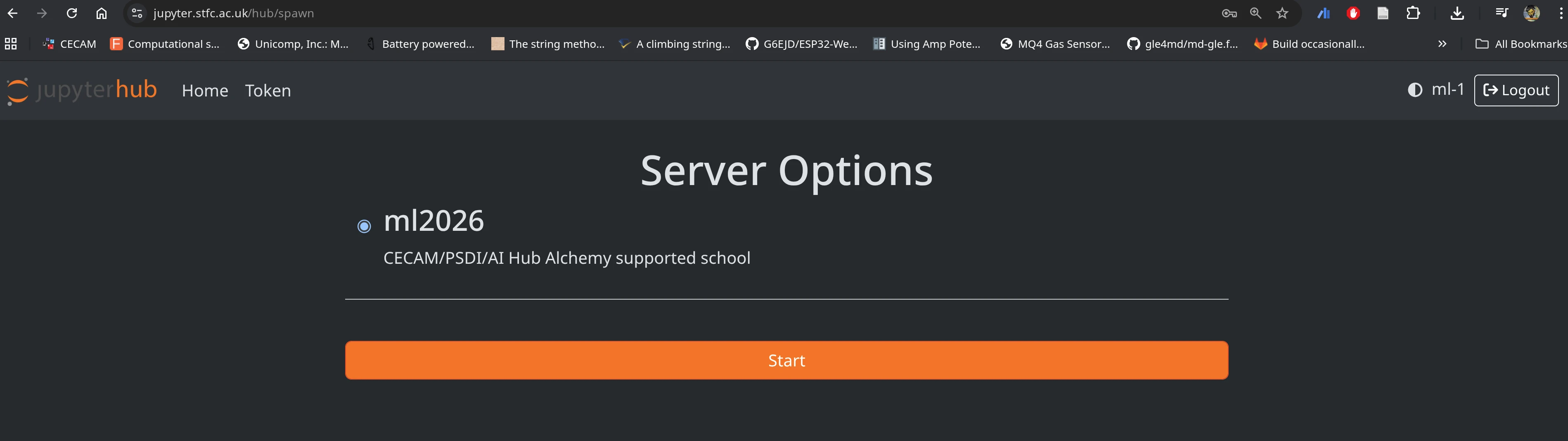 landing page